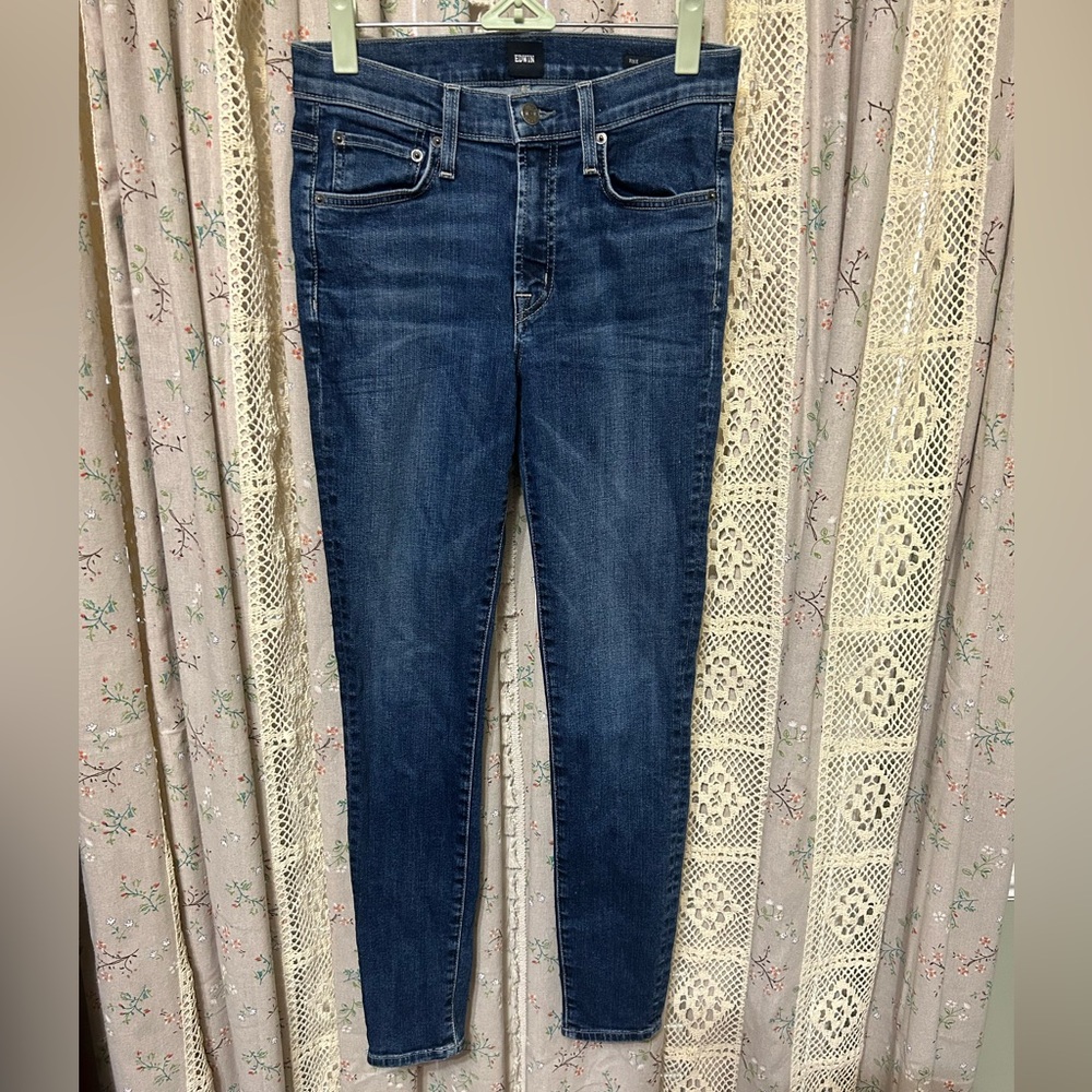 Edwin‎ Pixie Mid Rise Skinny Blue Jeans Size 25